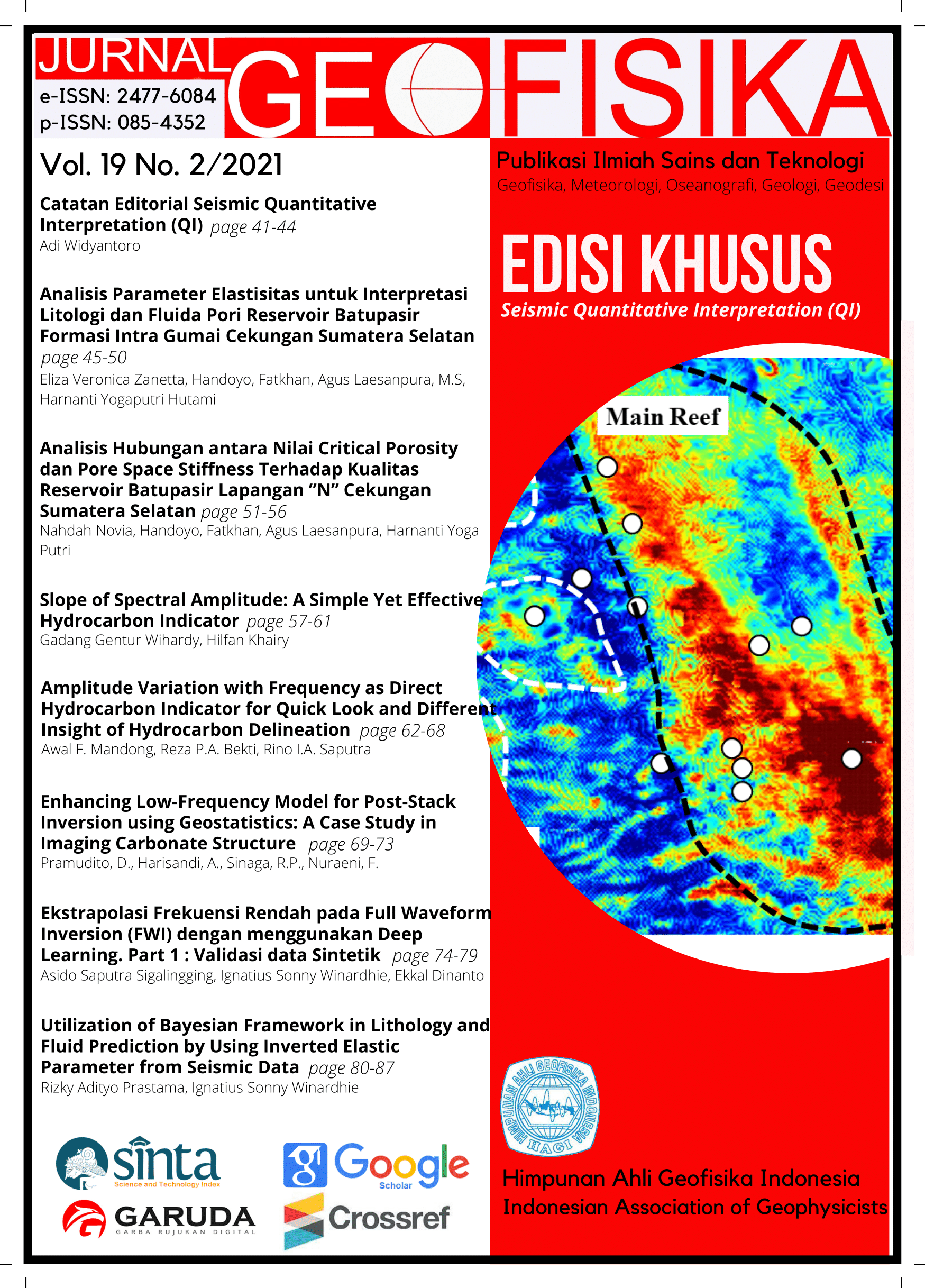 Jurnal Geofisika Hagi |Spesial Editions